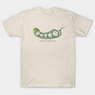 Seattle P-Patch Life Funny Illustration Urban Community Gardeners T-Shirt